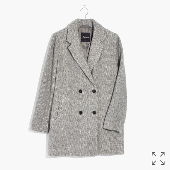 Madewell Jackets & Blazers - NEW Madewell Herringbone gray coat